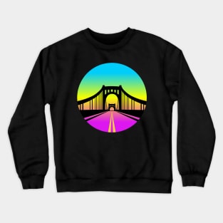 Pittsburgh bridge gradient Crewneck Sweatshirt